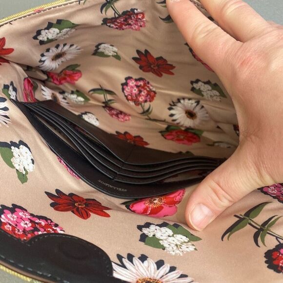 Camo & Floral Bellamy Stella & Dot Clutch Pouch Travel Envelope Bag 12”x8.5” - Picture 6 of 9